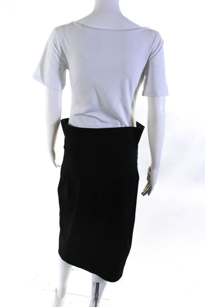 Bitte Kai Rand Womens Lightweight Knit Knee Length Pencil Skirt Black Size Large