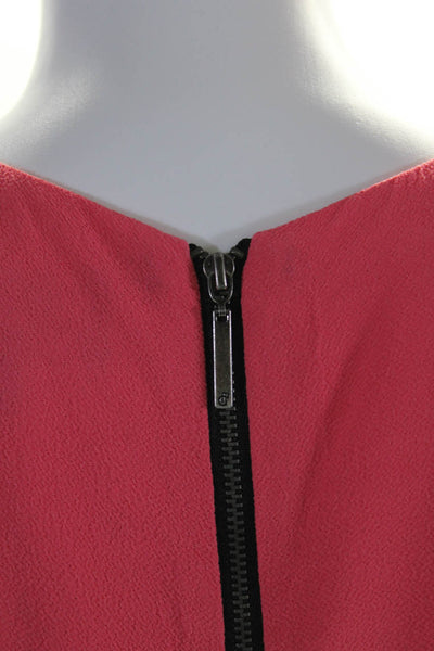 Prabal Gurung for Target Womens Back Zip Colorblock Shift Dress Teal Pink Size 6