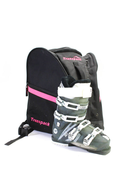 Rossignol Transpack Womens Electra 80 Ski Boots Travel Duffel Bag Set Black Gray