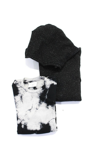 SOL ANGELES Mens Pullover Hooded Tie Dyed Sweaters Gray Black Size XL Lot 2