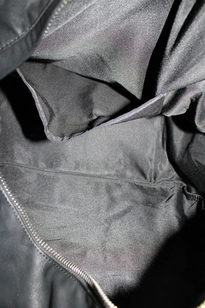 Zara Womens Silver Tone Strapped Fringed Slides Handbag Black Size EUR36 Lot 2