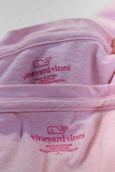 Vineyard Vines Girls Long Sleeve Sequin Embellished T-shirt Pink Size L XL Lot 3
