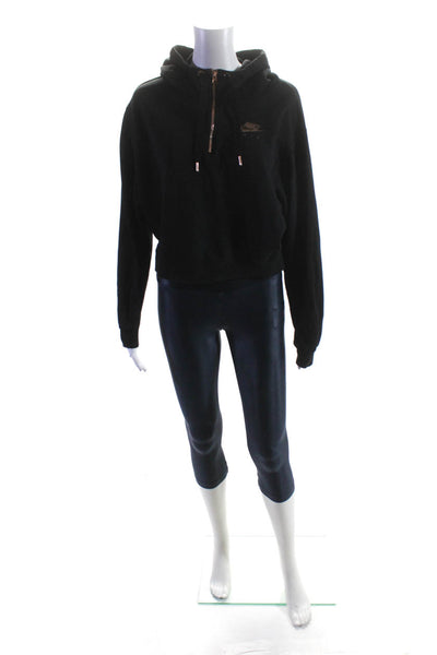 Koral Nike Womens Half Zip Hoodie Jacket Crop Leggings Size XS Small Lot 2