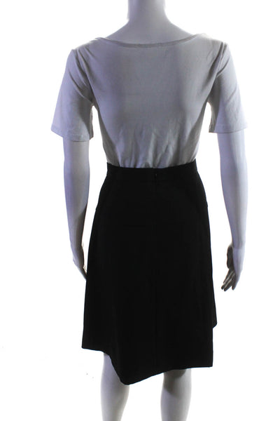 B. Yu Miri 2.0 Womens Midi Striped Woven A Line Skirt Brown White Black XL Lot 2