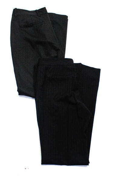 Elie Tahari Zara Basic Womens Pinstripe Print Dress Trousers Black Size 8 Lot 2