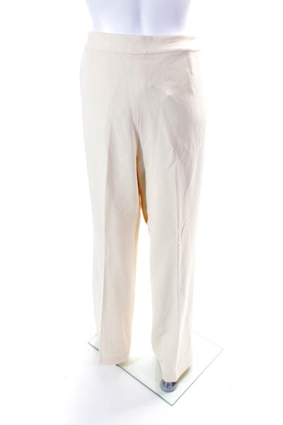 Lauren Ralph Lauren Women's Flat Front Straight Leg Dress Pant Beige Size 16