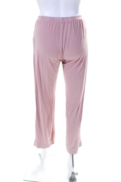 Ugg Womens Long Sleeve Pajama Shirt Pants Set Pink Size Extra Small