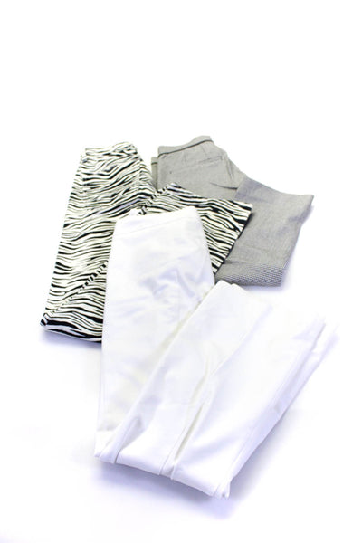 Zara Womens Pants White Black Animal Print Straight Leg Jeans Size 4 XS S lot 3