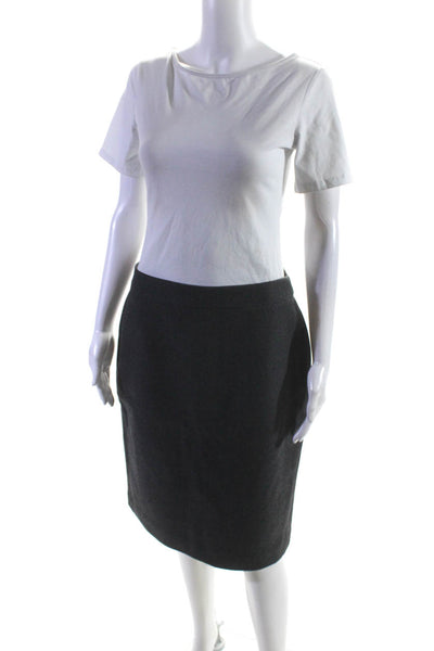 Viktor And Rolf J Crew Womens Knit Blouse Pencil Skirt Black Gray Size S M lot 2