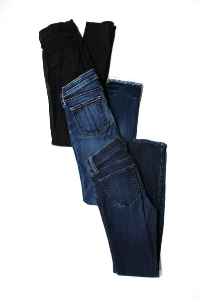 Rag & Bone Jean J Brand Womens Cropped Skinny Jeans Blue Black Size 26 24 Lot 3