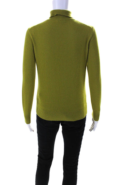 Lafayette 148 New York Womens Cashmere Turtleneck Sweater Green Size Extra Small