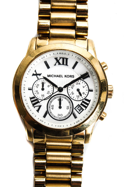Michael Kors Womens Stainless Steel Coopers Watch Gold