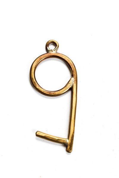 Designer Womens Bronze Tone Metal 6 Key Chain Key Ring