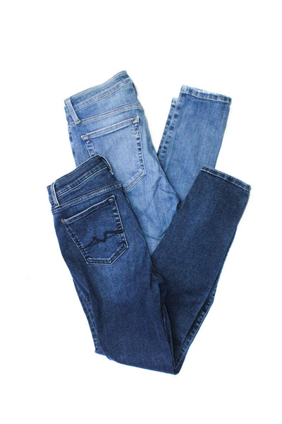 7 For All Mankind Joes Womens High Rise Skinny Jeans Blue Size 28 Medium Lot 2