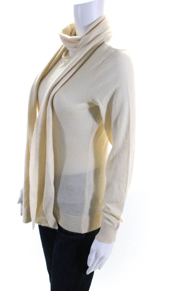 Ralph Lauren Collection Women's High Neck Long Sleeves Sweater Beige Size L