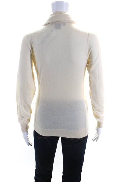 Ralph Lauren Collection Women's High Neck Long Sleeves Sweater Beige Size L