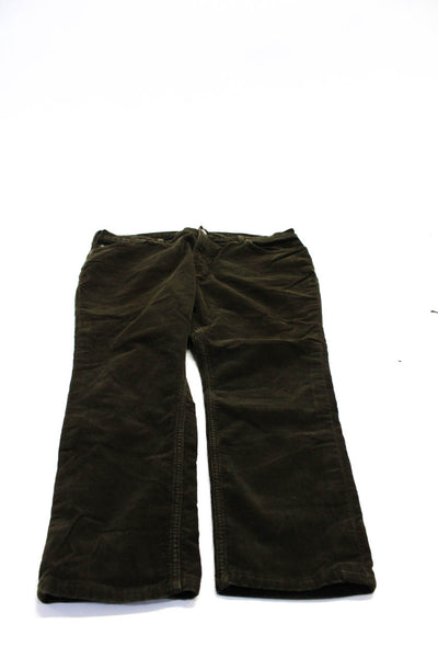 Polo Ralph Lauren Mens Flat Front Five Pockets Corduroy Pant Green Size 40 Lot 2