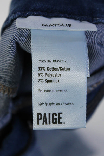 Paige Womens Denim Cotton High Rise Light Wash Skinny Ankle Jeans Blue Size 23