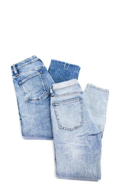 Current/Elliott Womens Denim High Rise Skinny Leg Jeans Blue Size 23 Lot 2