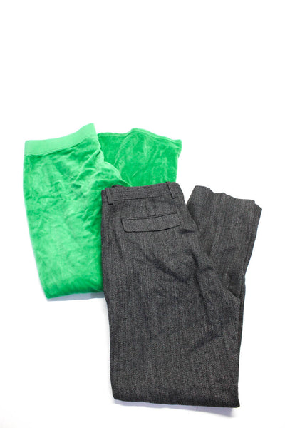 Theory Juicy Couture Womens Dress Pants Sweatpants Gray Green Size 32 XL Lot 2