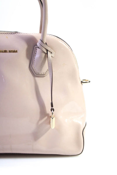 Michael Kors Womens Blush Zip Top Handle Bag Handbag