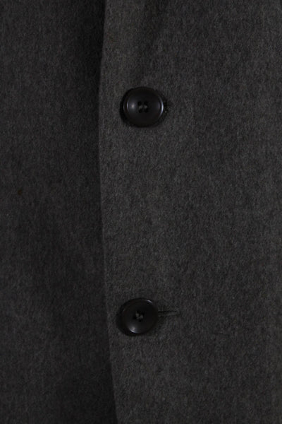 Oscar de la Renta Mens Wool No Vent Three Button Blazer Jacket Brown Size 44 R