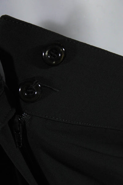 Armani Collezioni Womens Zipper Fly Pleated Wide Leg Dress Pants Gray Size 12