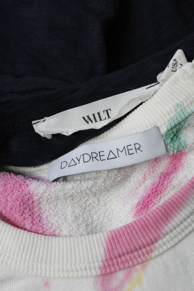 Daydreamer Womens Crewneck Long Sleeves Pullover Tie Dye Sweatshirt Size M Lot 2