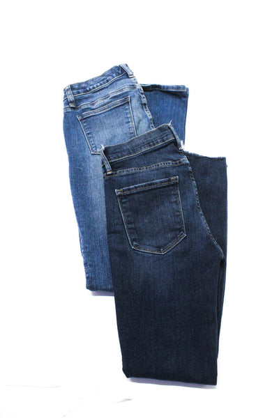 Henry & Belle Frame Womens Skinny Straight Leg Jeans Blue Size 27 28 Lot 2