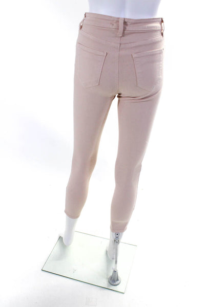 L'Agence Womens Light Pink High Rise Margot Skinny Leg Jeans Size 26