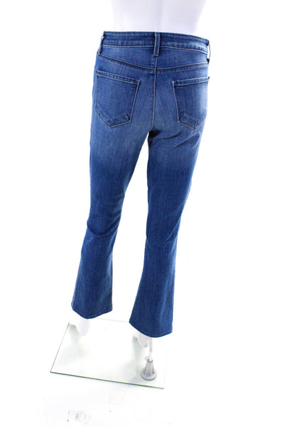 L'Agence Womens Blue Medium Wash High Rise Oriana Straight Leg Jeans Size 26