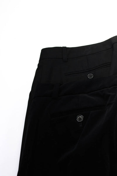 Theory Womens Velvet Low Rise Slim Fit Flared Dress Pants Black Size 6 Lot 2