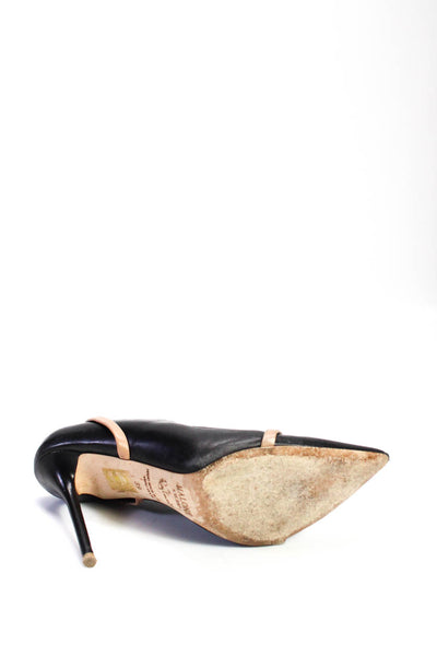 Malone Souliers Womens Pointed Toe Asymmetrical Stiletto Heels Black Size EUR39