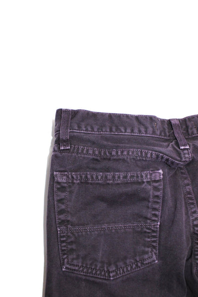 Vince Mens Button Fly Straight Leg Jeans Dark Purple Denim Size Medium
