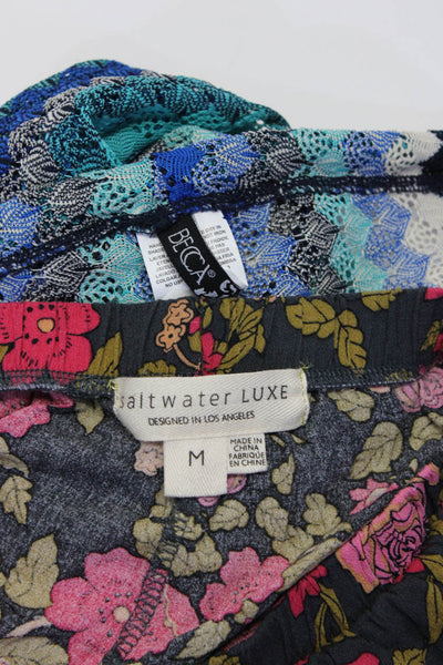 Saltwater Luxe Rebecca Virtue Womens Cover Up Floral Pants Small Medium Lot 2