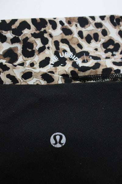 Lululemon The Upside Womens Leggings Black Brown Size 4 6 Lot 2