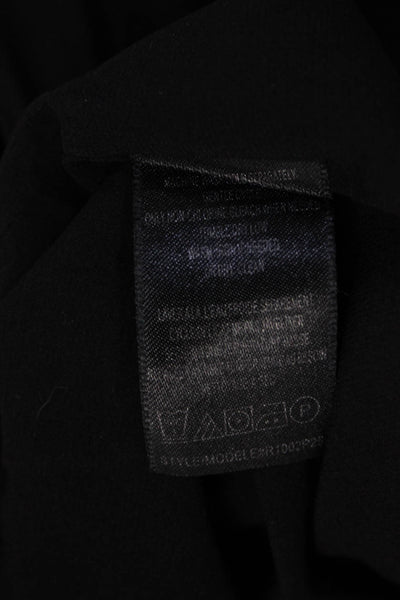 Robert Rodriguez Women's V-Neck Short  Sleeves Cinch Waist Jumpsuit Black Size 8