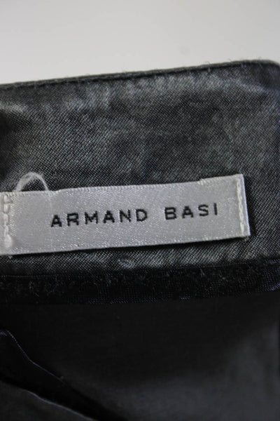 Armand Basi Women's Knee Length Straight Slip Skirt Gray Size 28