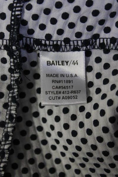 Bailey 44 Women's Sleeveless Tiered Hem Mini Dress Polka Dot Dress Size 4