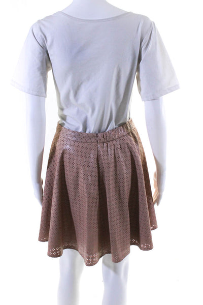 Sunday In Brooklyn Women's Flare Faux Leather Mini Skirt Tan Size 2 Lot 2