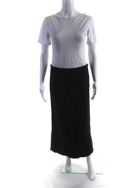 Etoile Isabel Marant Womens Wool High Rise Long Straight Skirt Black Size 40