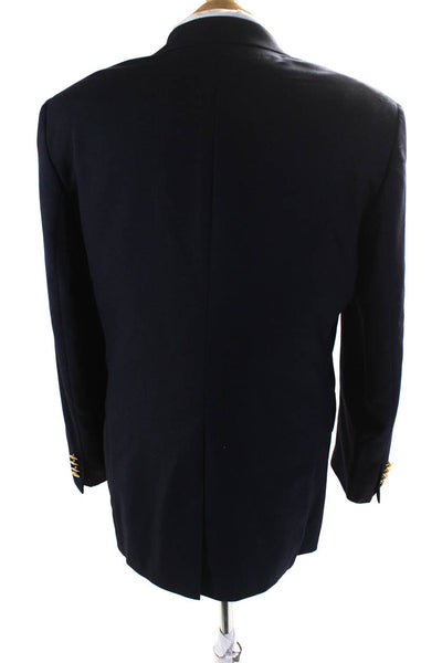 Polo University Club By Ralph Lauren Mens Collared Blazer Jacket Navy Size 40