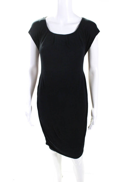 Robert Rodriguez Womens Open Back Twist Jersey Sheath Dress Black Size XS