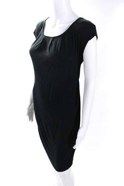 Robert Rodriguez Womens Open Back Twist Jersey Sheath Dress Black Size XS