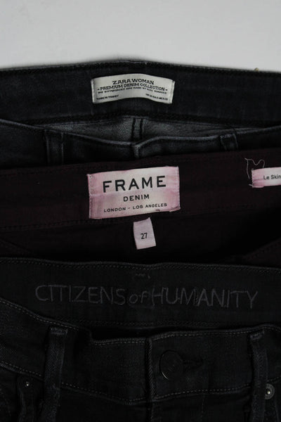 Frame Citizen of Humanity Zara Womens Maroon Skinny Jeans Size 27 6 Lot 3