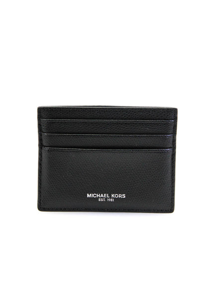 Michael Kors Women's Leather Card Wallet Black Size S