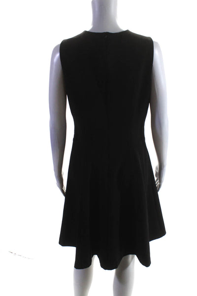 Amy Matto Womens Crew Neck Sleeveless Fit & Flare Dress Black Size 8