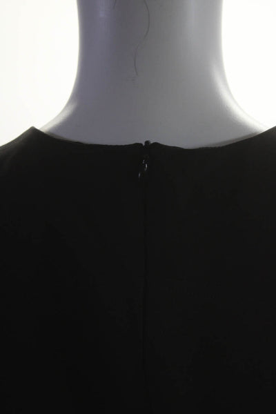 Amy Matto Womens Crew Neck Sleeveless Fit & Flare Dress Black Size 8