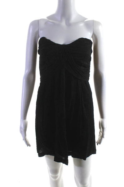 Twelfth Street by Cynthia Vincent Womens Strapless Sheath Dress Black Size 8