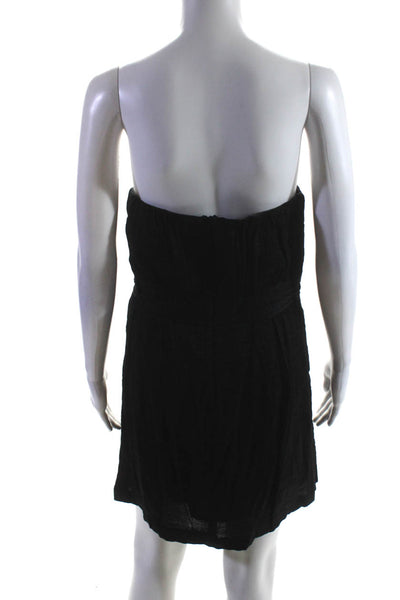 Twelfth Street by Cynthia Vincent Womens Strapless Sheath Dress Black Size 8